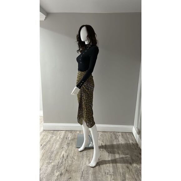 Isabel marant Azaria Silk Midi Skirt Size 2 (34) NWT - Picture 7 of 8